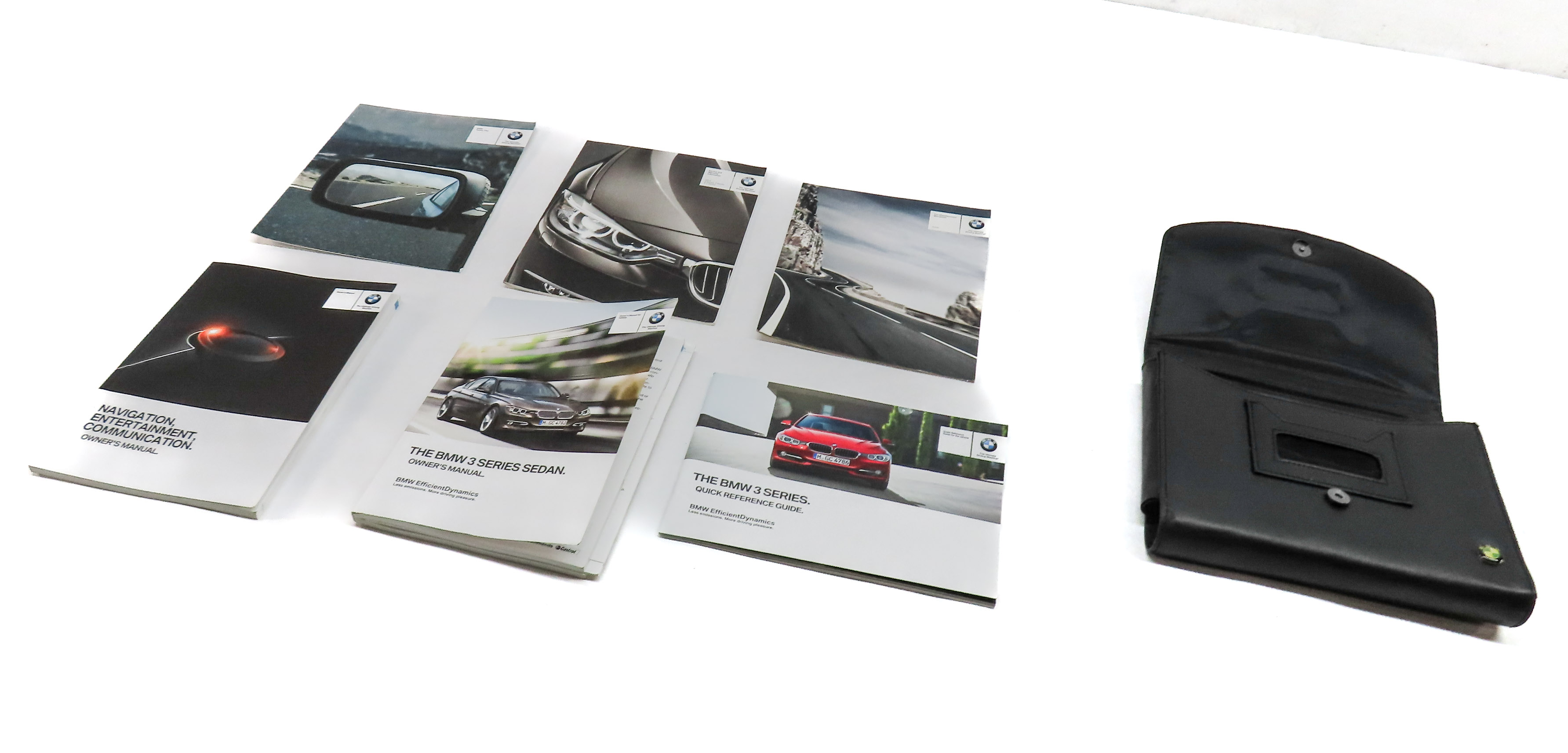 2014 BMW 328D (F30) 2.0L TURBO DIESEL (N47T) OWNER'S MANUAL SET/7 w/ CASE — exact item pictured